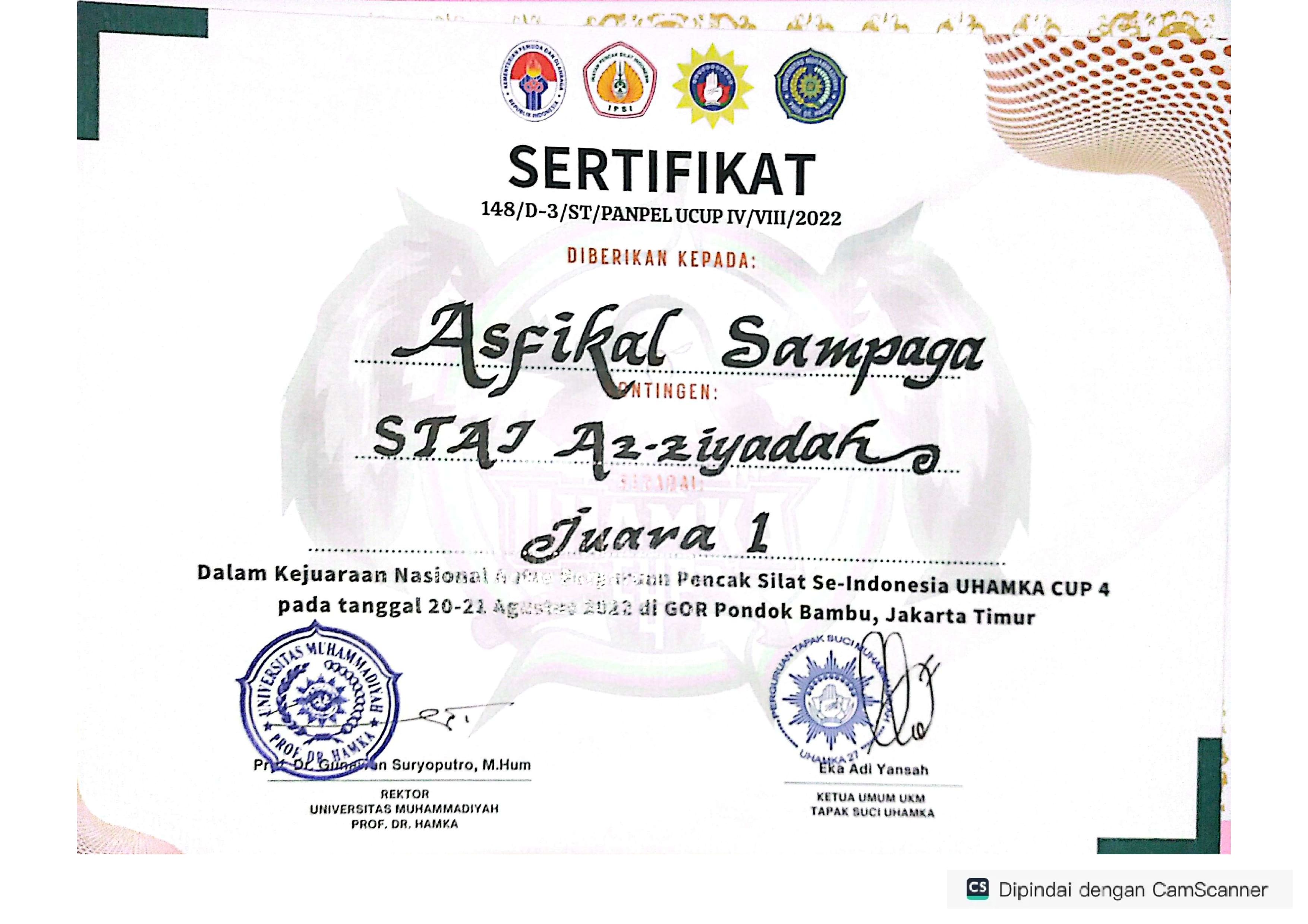 Pencak Silat Se-Indonesia UHAMKA Cup 4